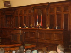 22 February 2012 National Assembly Speaker Prof. Dr Slavica Djukic Dejanovic at the opening of the International Seminar on the Relationship between National Human Rights Institutions and Parliaments